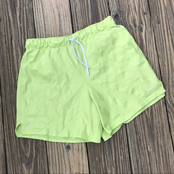 Nike Chartreuse Green Shorts - Picture 1 of 6